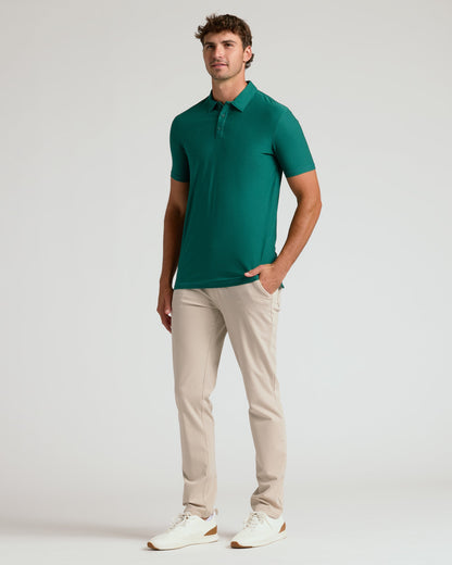 Clover Short Sleeve Tall Active Polo