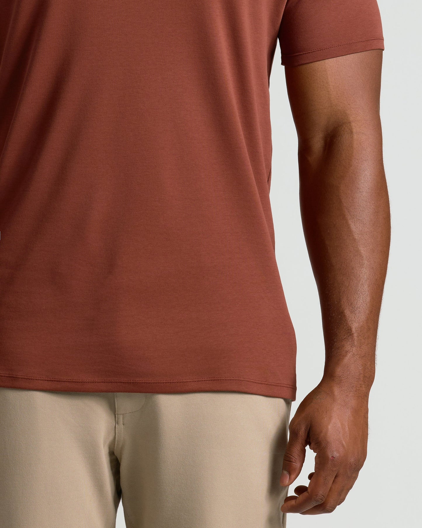 Chestnut Tall Premium Pima Crew Neck