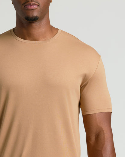 Tahini Tall Premium Pima Crew Neck