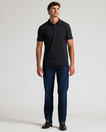 Black Tall Premium Pima Polo