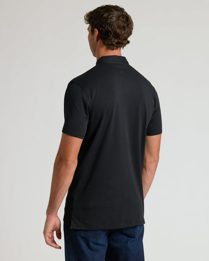 Black Tall Premium Pima Polo