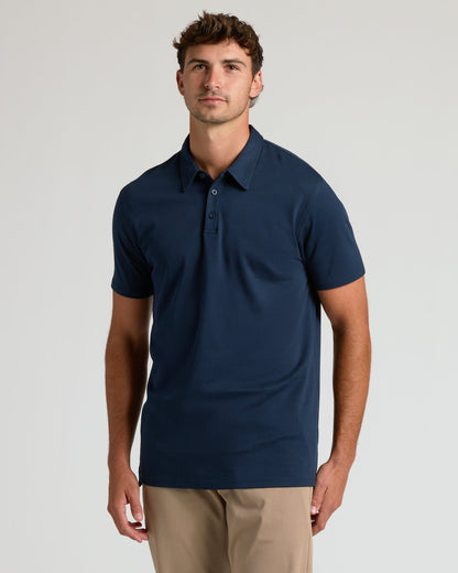 Navy & Lagoon Tall Premium Pima Polo 2-Pack