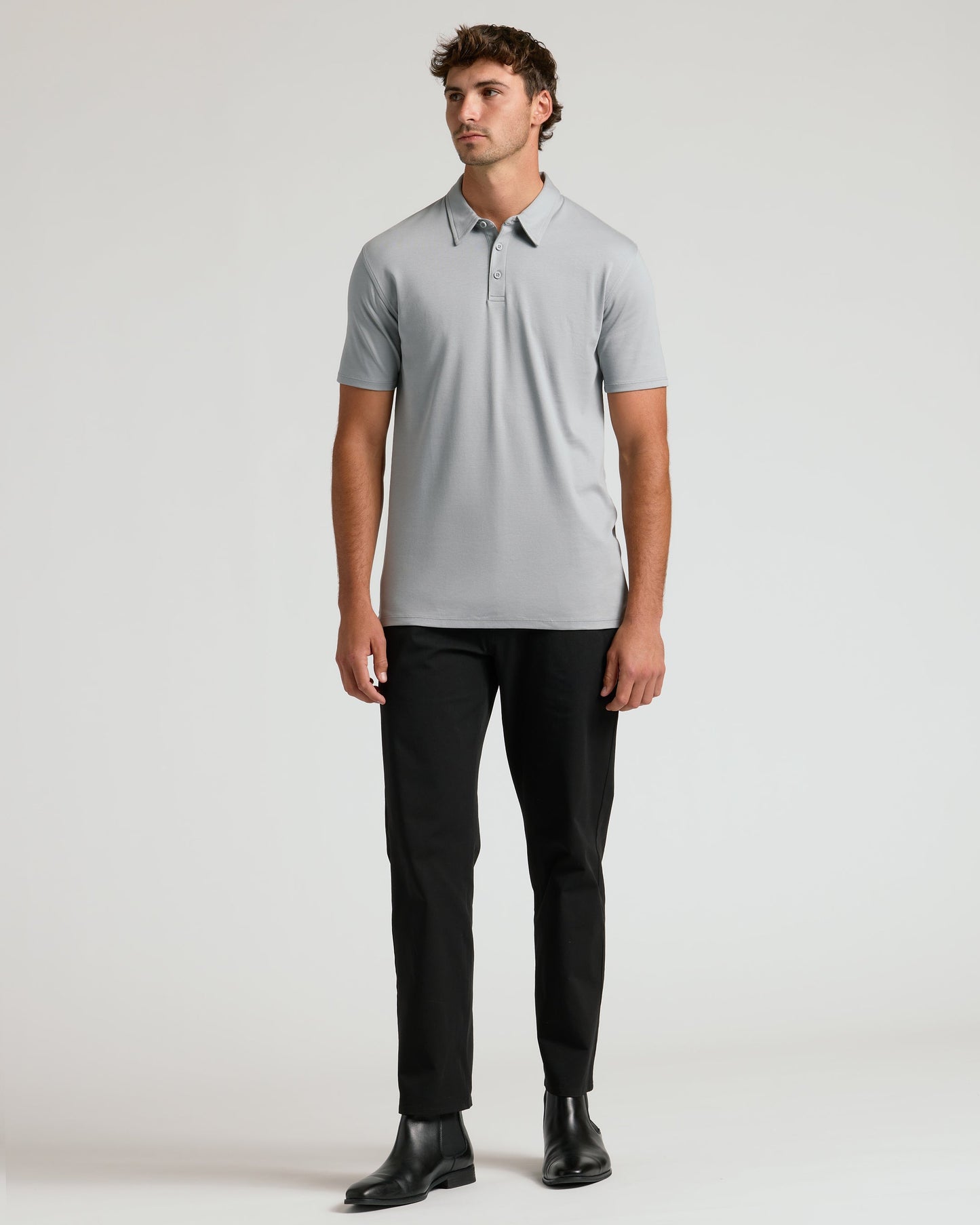 Steel Tall Premium Pima Polo