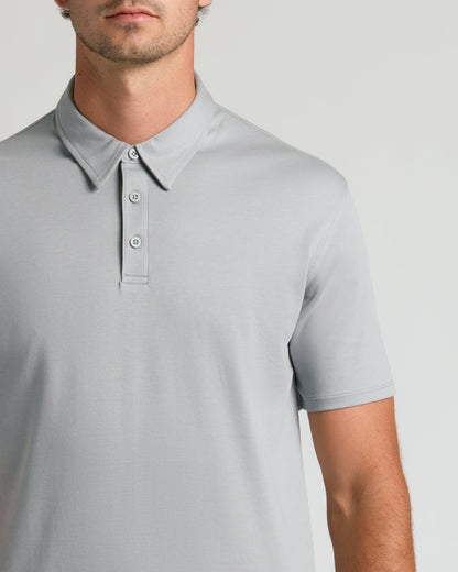 Steel Tall Premium Pima Polo