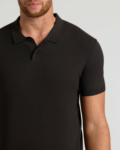 Black Tall Dressy Polo