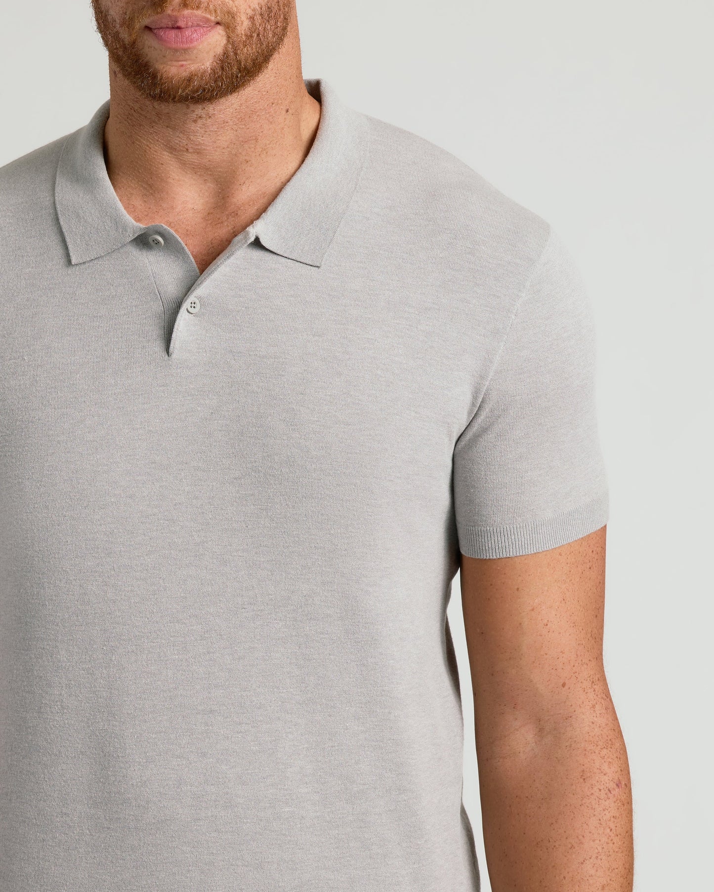 Heather Gray Tall Dressy Polo