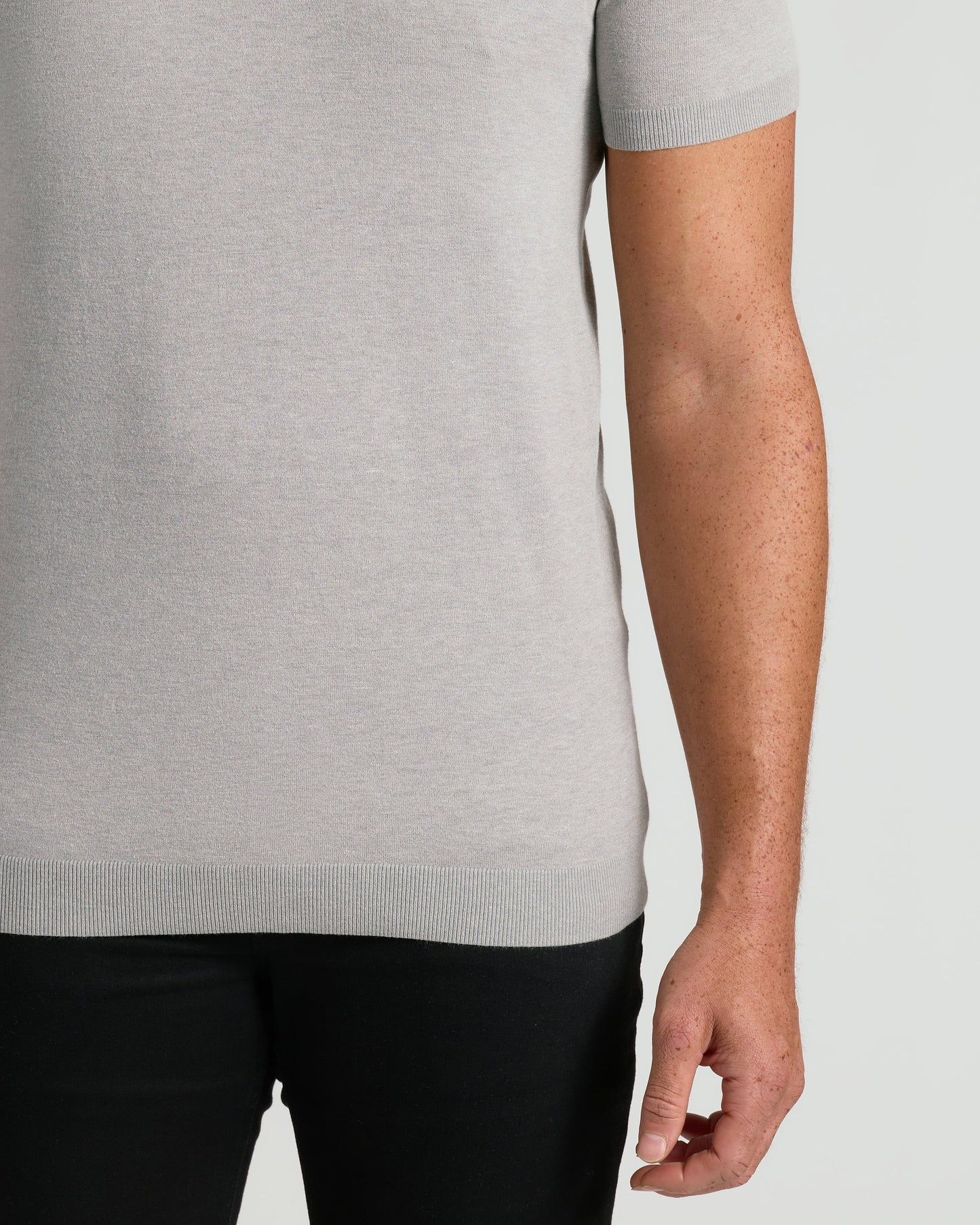 Heather Gray Tall Dressy Polo