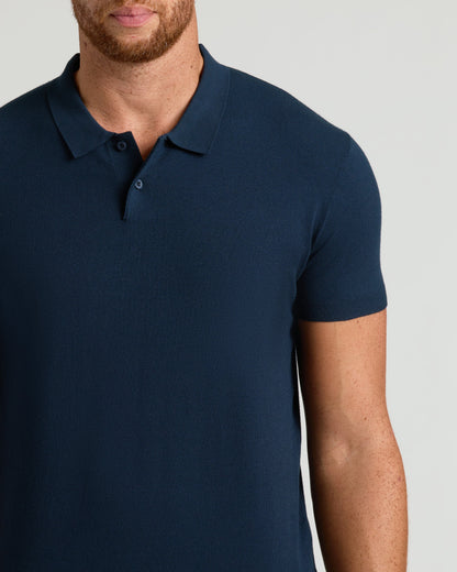 Navy Tall Dressy Polo