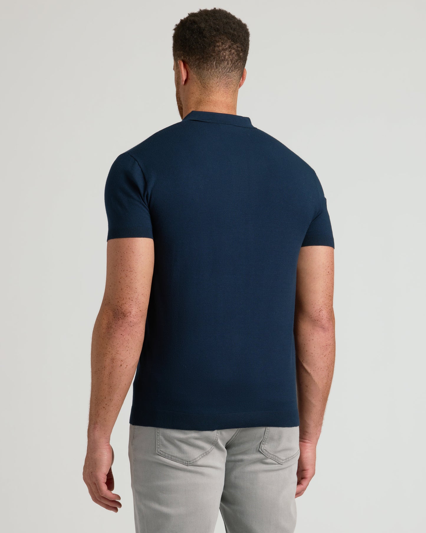 Navy Tall Dressy Polo