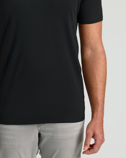Black Tall Premium Pima V-Neck