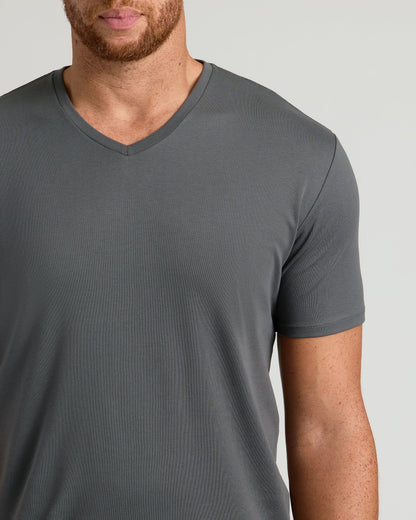 Carbon Tall Premium Pima V-Neck
