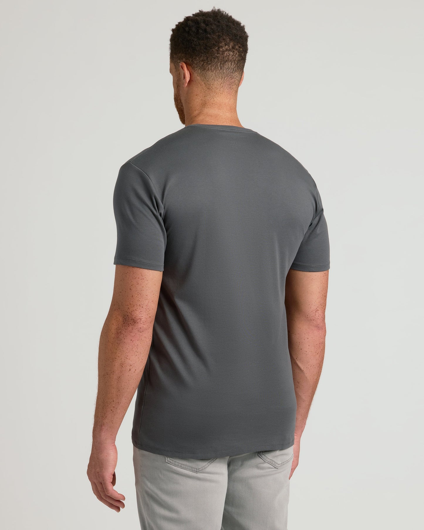 Carbon Tall Premium Pima V-Neck