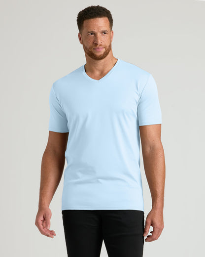 The Standard Tall Premium Pima V-Neck 4-Pack
