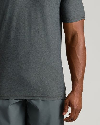 Charcoal Heather Gray Tall Active V-Neck