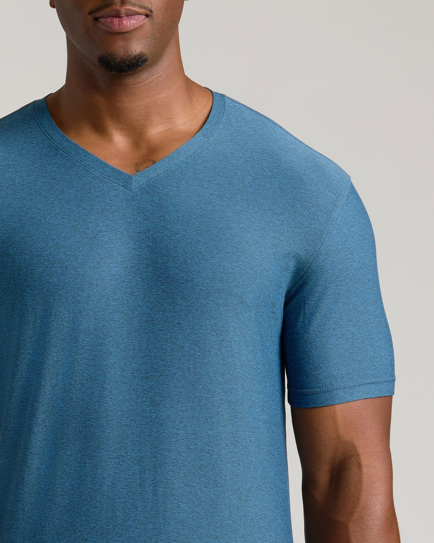 Dark Heather Bluebird Tall Active V-Neck