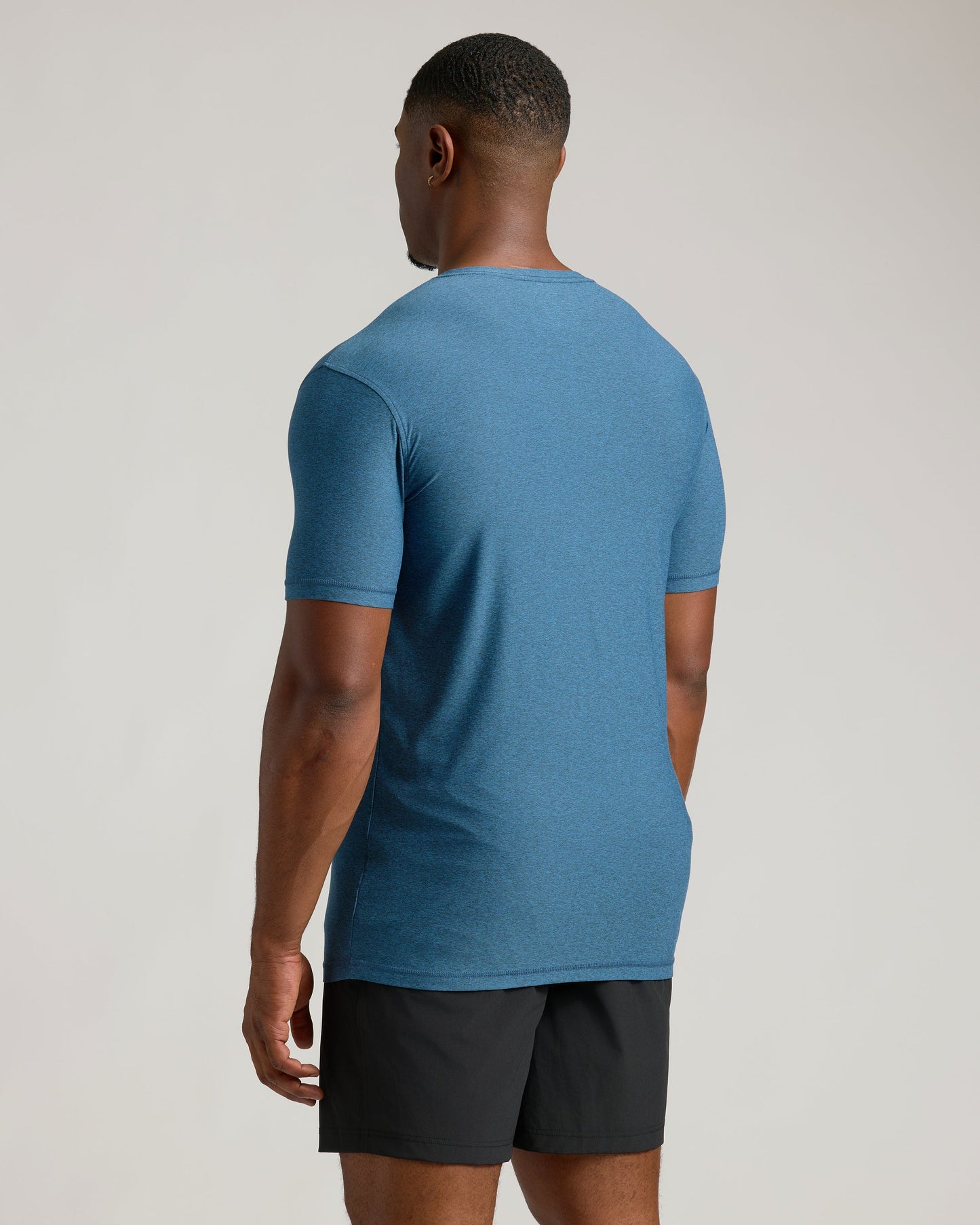 Dark Heather Bluebird Tall Active V-Neck
