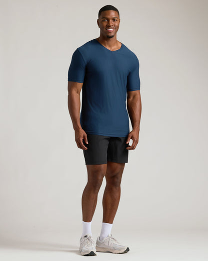 Navy Tall Active V-Neck