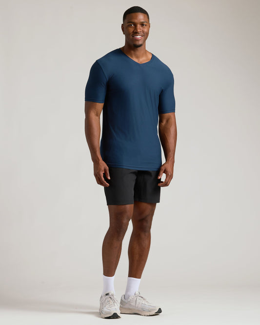Navy Tall Active V-Neck