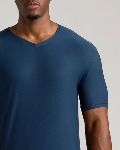 Navy Tall Active V-Neck