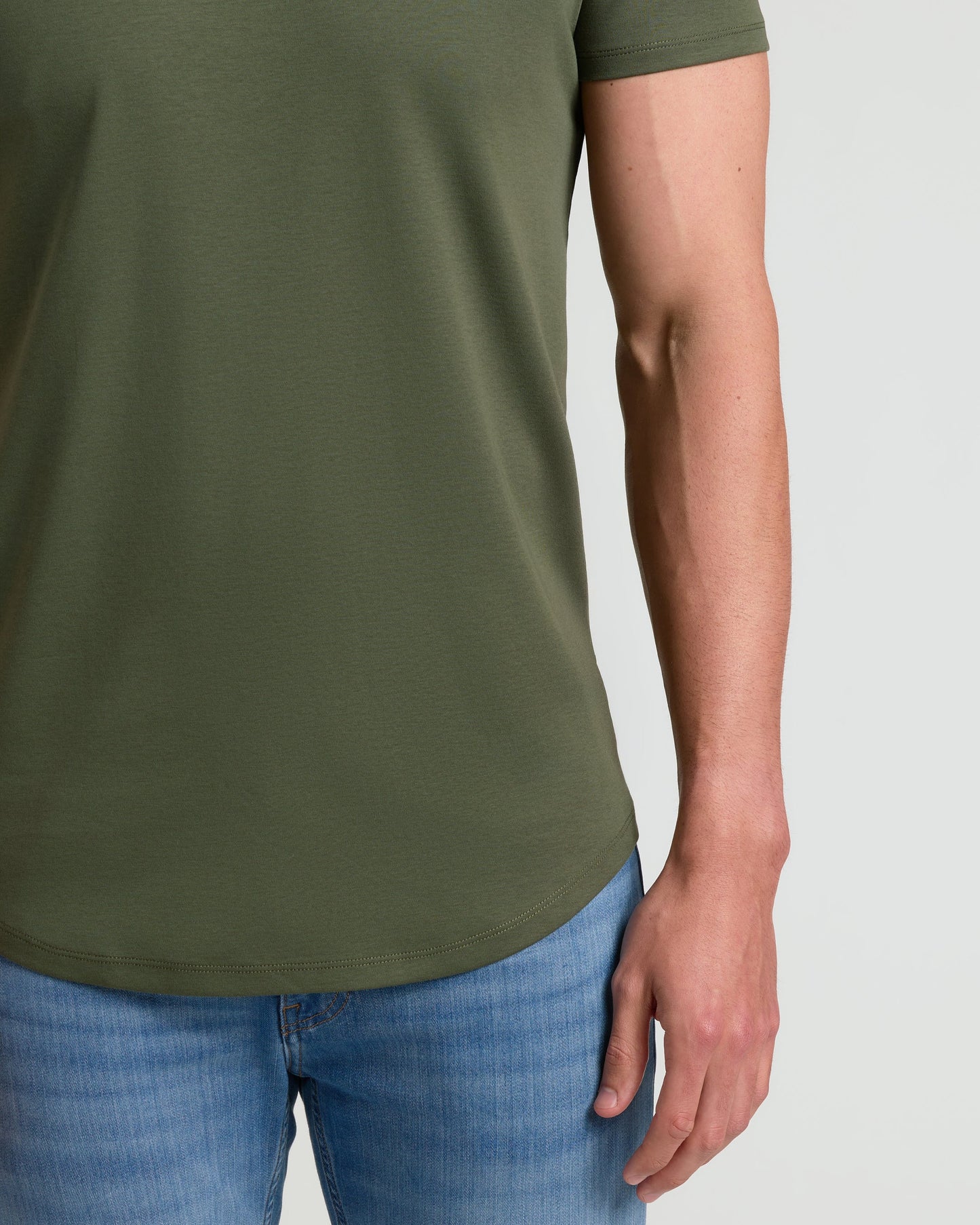Grove Tall Premium Pima Crew Curved Hem