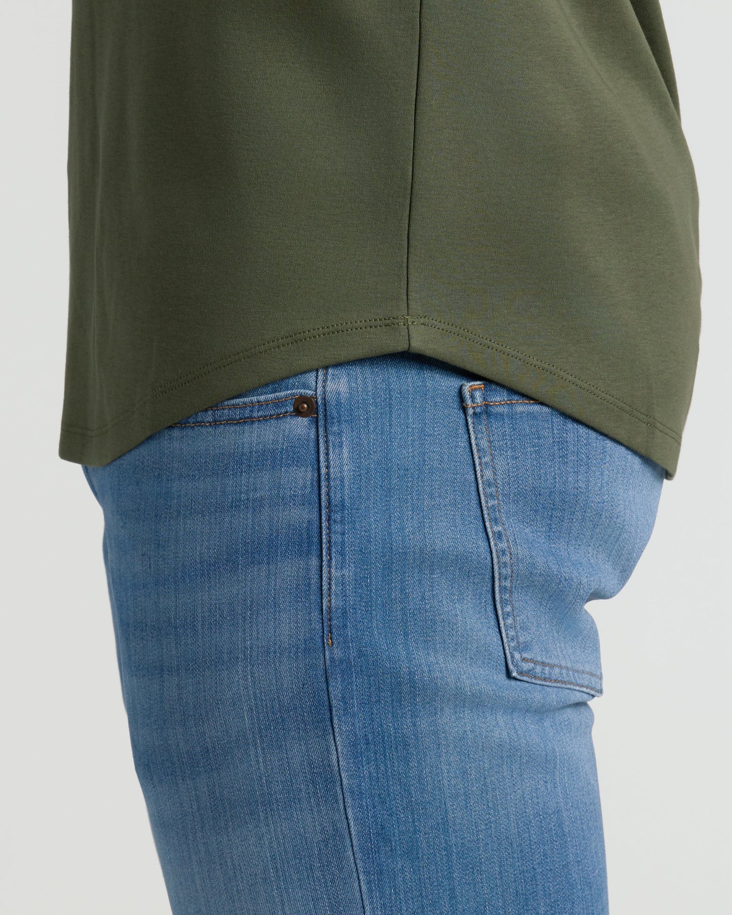 Grove Tall Premium Pima Crew Curved Hem