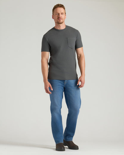 Carbon Tall Heavyweight Pocket Crew