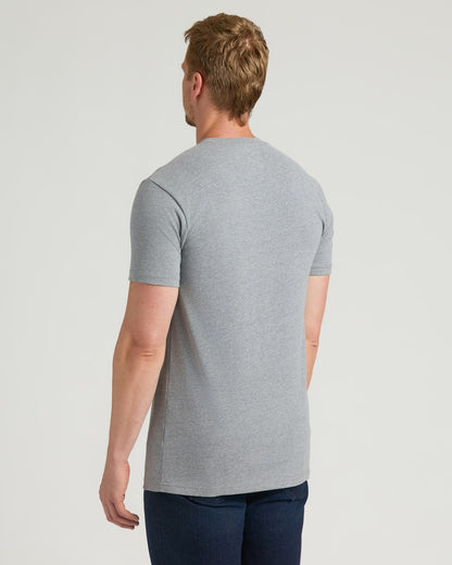 Heather Gray Tall Heavyweight Pocket Crew