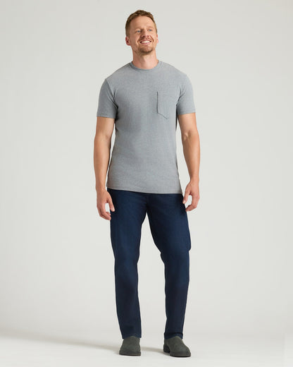 Timeless Tall Heavyweight Pocket Crew Neck 3-Pack