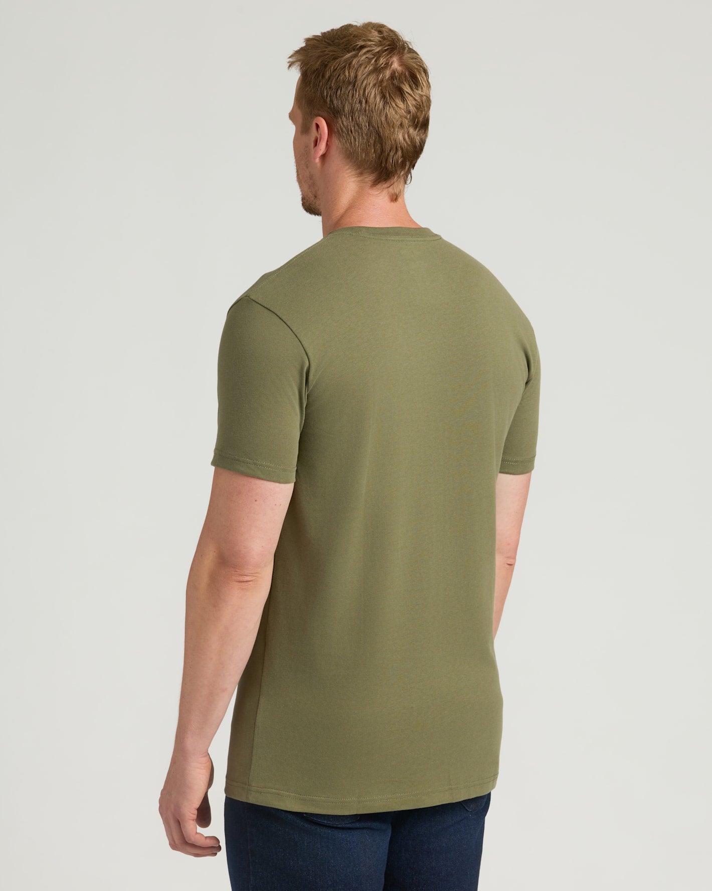 Military Green Tall Heavyweight Pocket Crew
