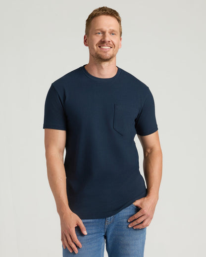 Navy Tall Heavyweight Pocket Crew