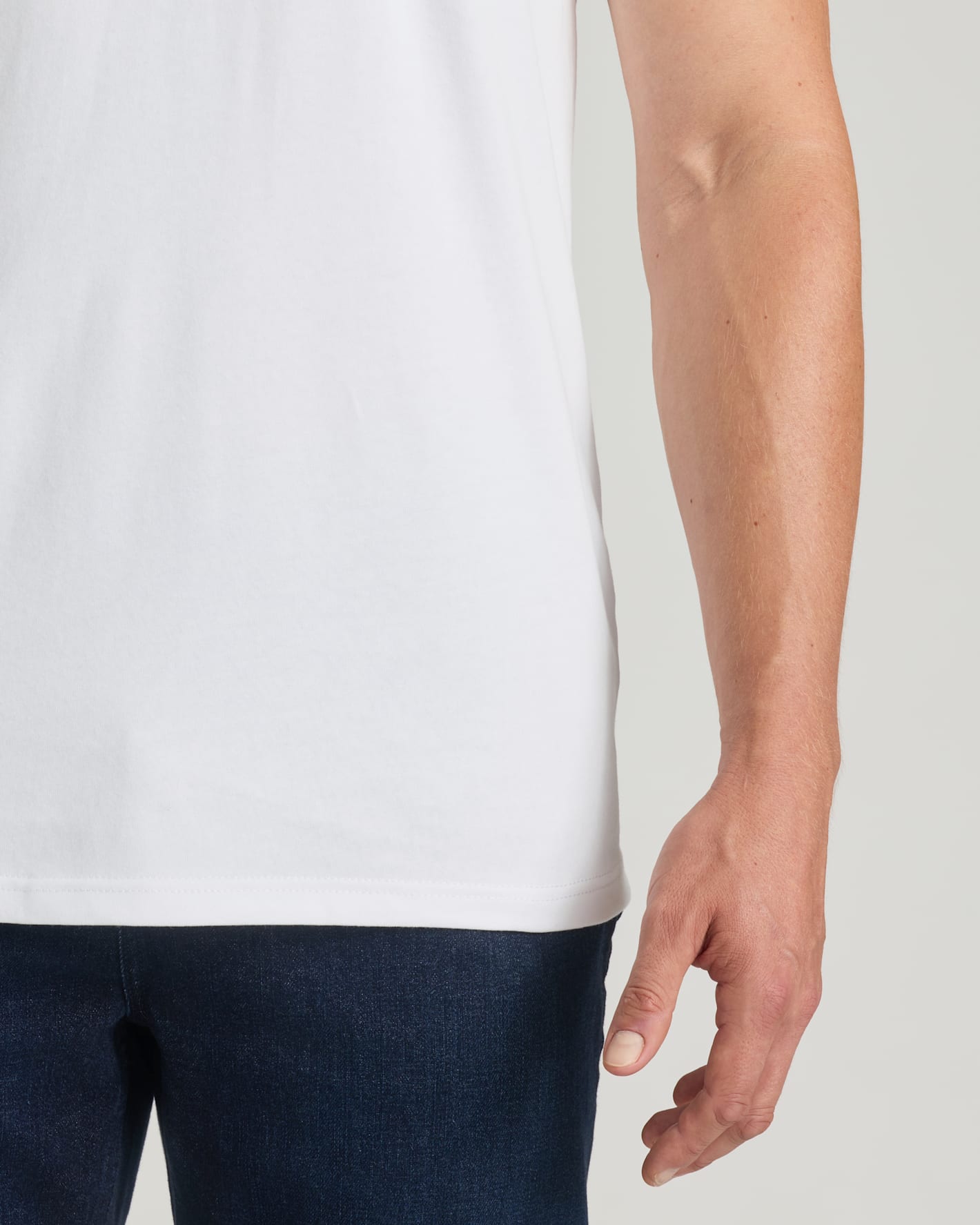 All White Tall Heavyweight Pocket Crew Neck 3-Pack