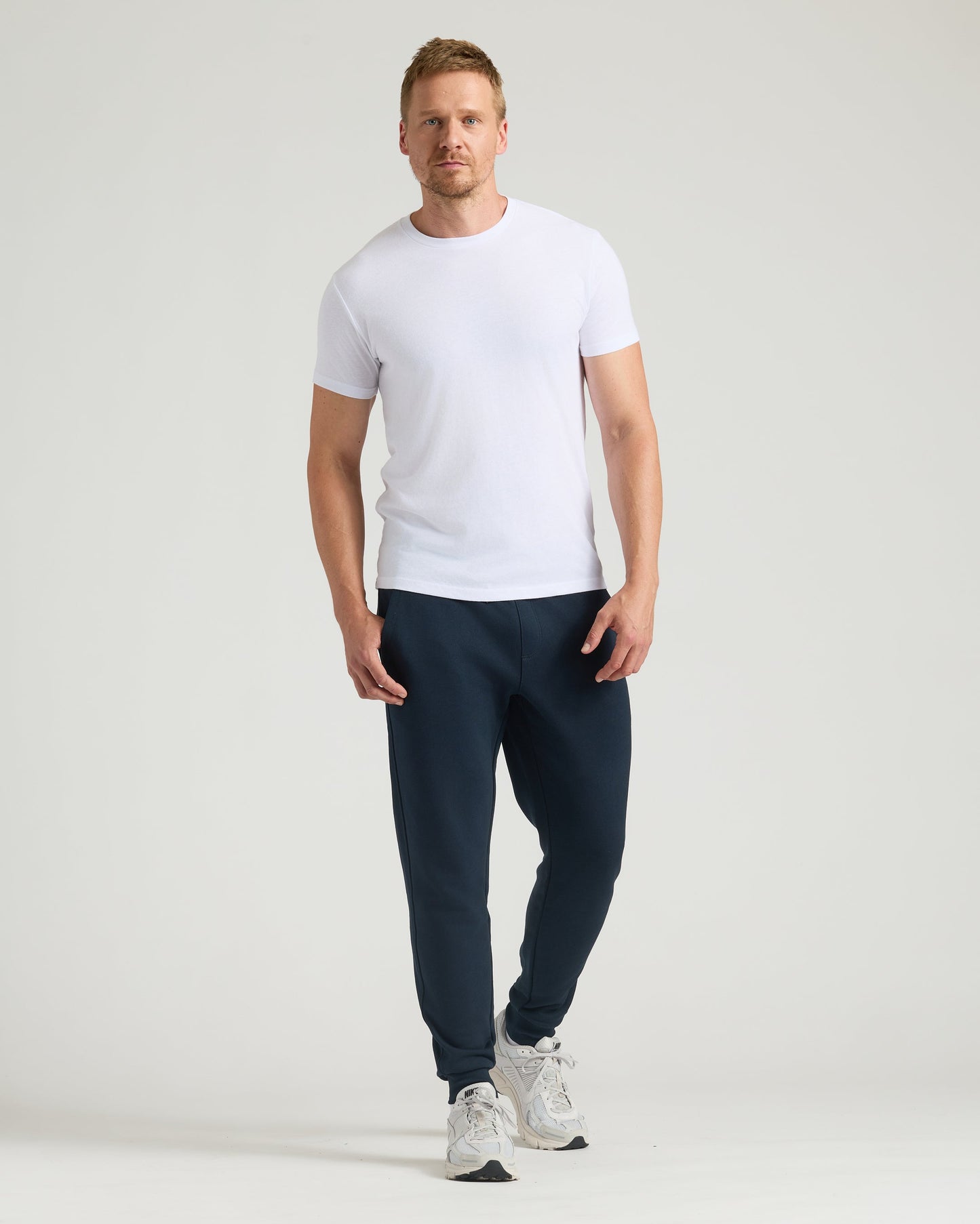 Black & Navy Tall Fleece French Terry Joggers 2-Pack