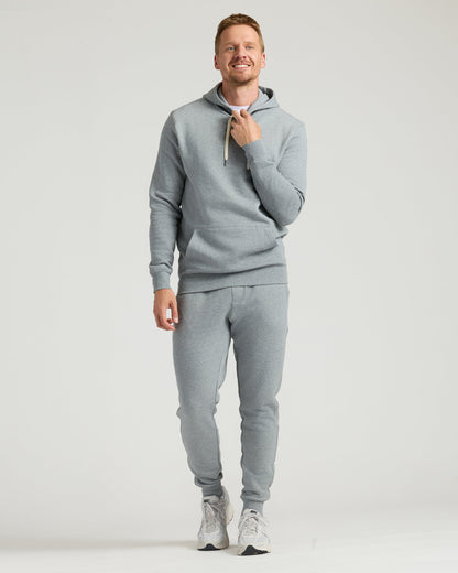 Medium Heather Gray Tall Fleece Pullover Hoodie & Joggers 2-Pack