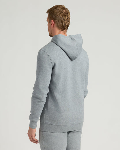 Medium Heather Gray Tall Fleece French Terry Pullover Hoodie