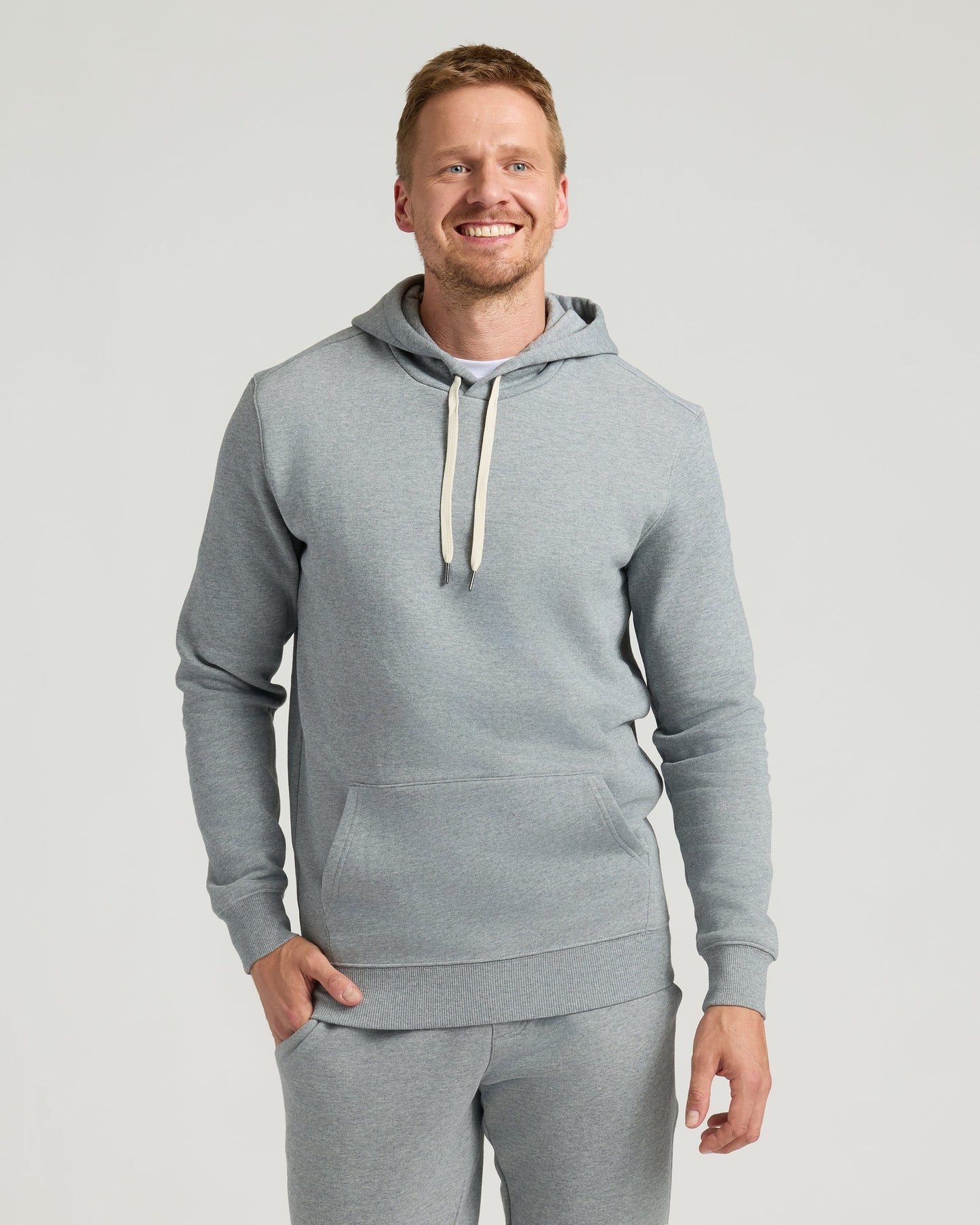Medium Heather Gray Tall Fleece Pullover Hoodie & Joggers 2-Pack