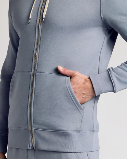 Dusty Blue Full Zip Fleece Hoodie & Jogger 2-Pack