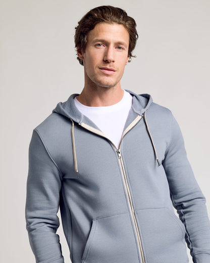 Dusty Blue Full Zip Fleece Hoodie & Jogger 2-Pack