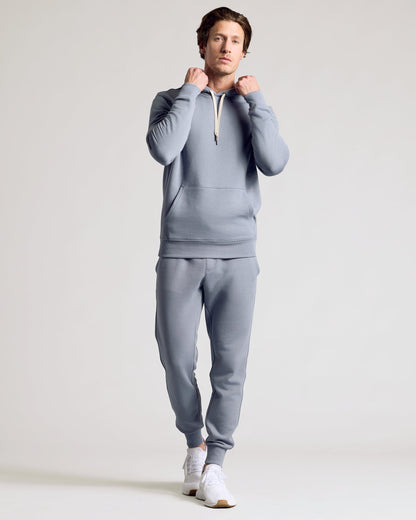 Dusty Blue Pullover Fleece Hoodie & Jogger 2-Pack