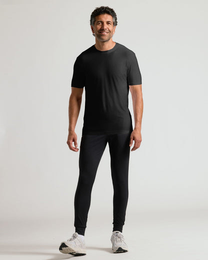 Black Active Crew and Jogger 2-Pack