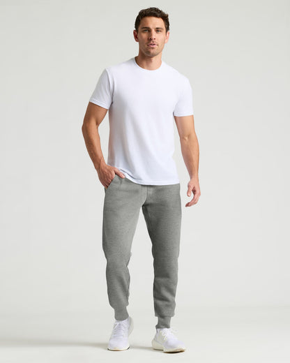 Dark Heather Gray Fleece French Terry Joggers