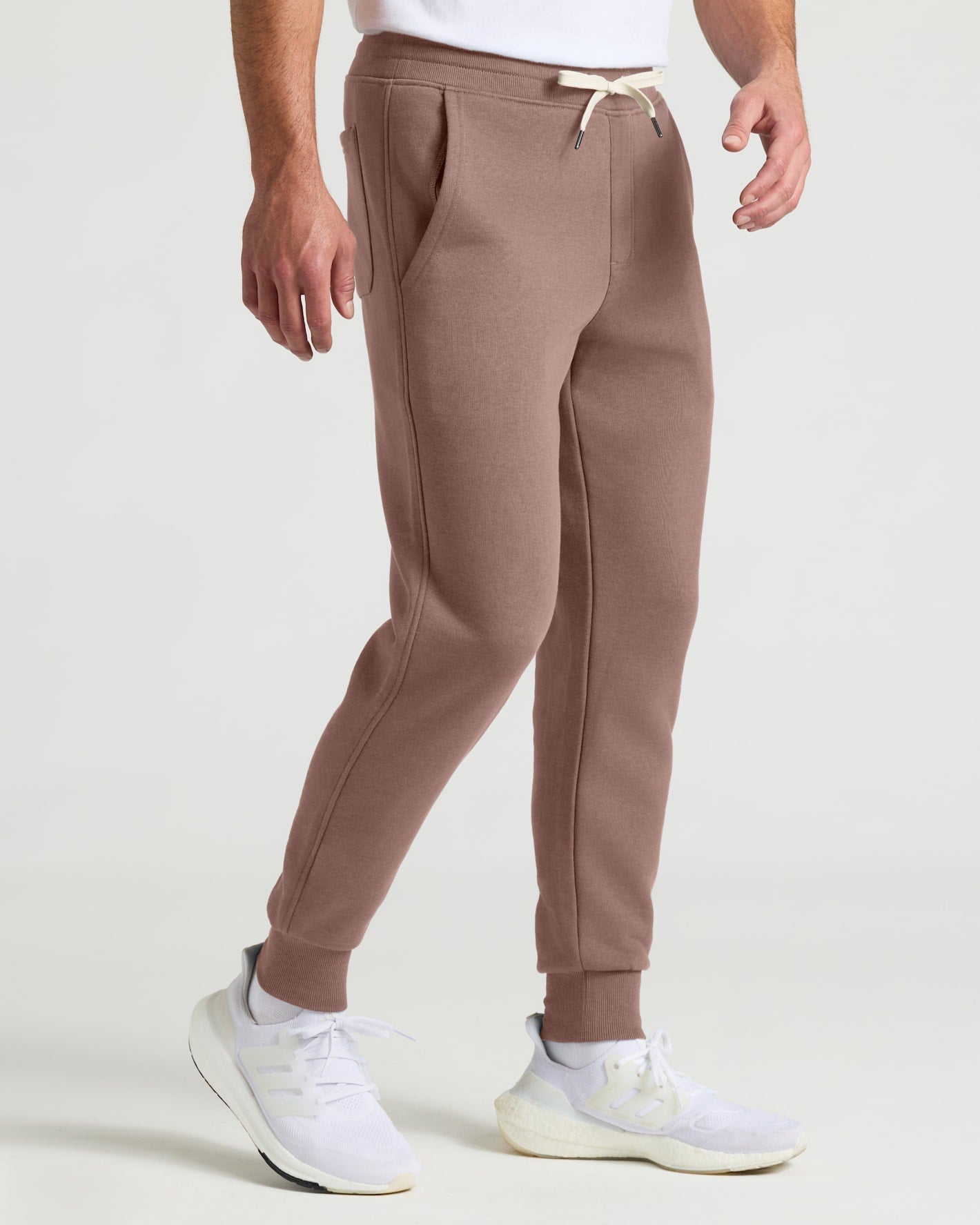 Slate Mauve Fleece French Terry Joggers