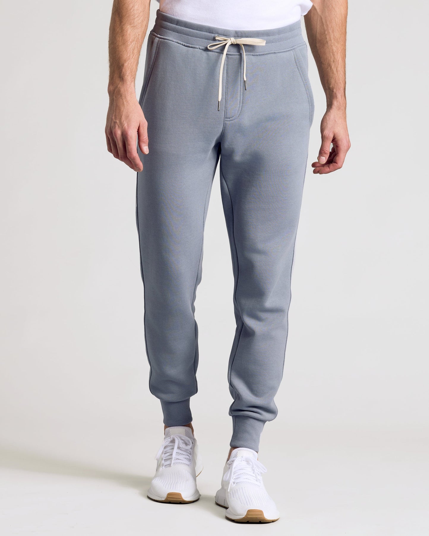 Dusty Blue Fleece French Terry Joggers
