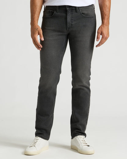 Gray Wash Slim Authentic Denim Jeans