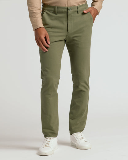 Military Green Slim Chino Pants 2.0