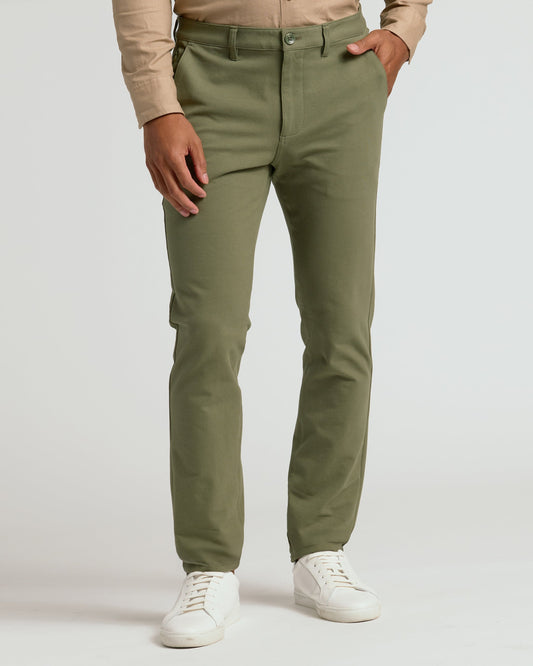 Military Green Slim Chino Pants 2.0