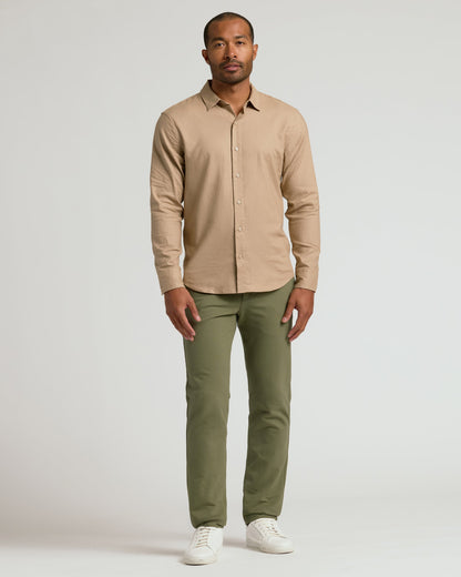 Military Green Straight Chino Pants 2.0