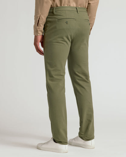 Military Green Straight Chino Pants 2.0
