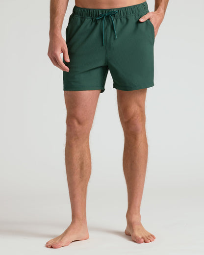 5" Seersucker Swim Trunks 3-Pack