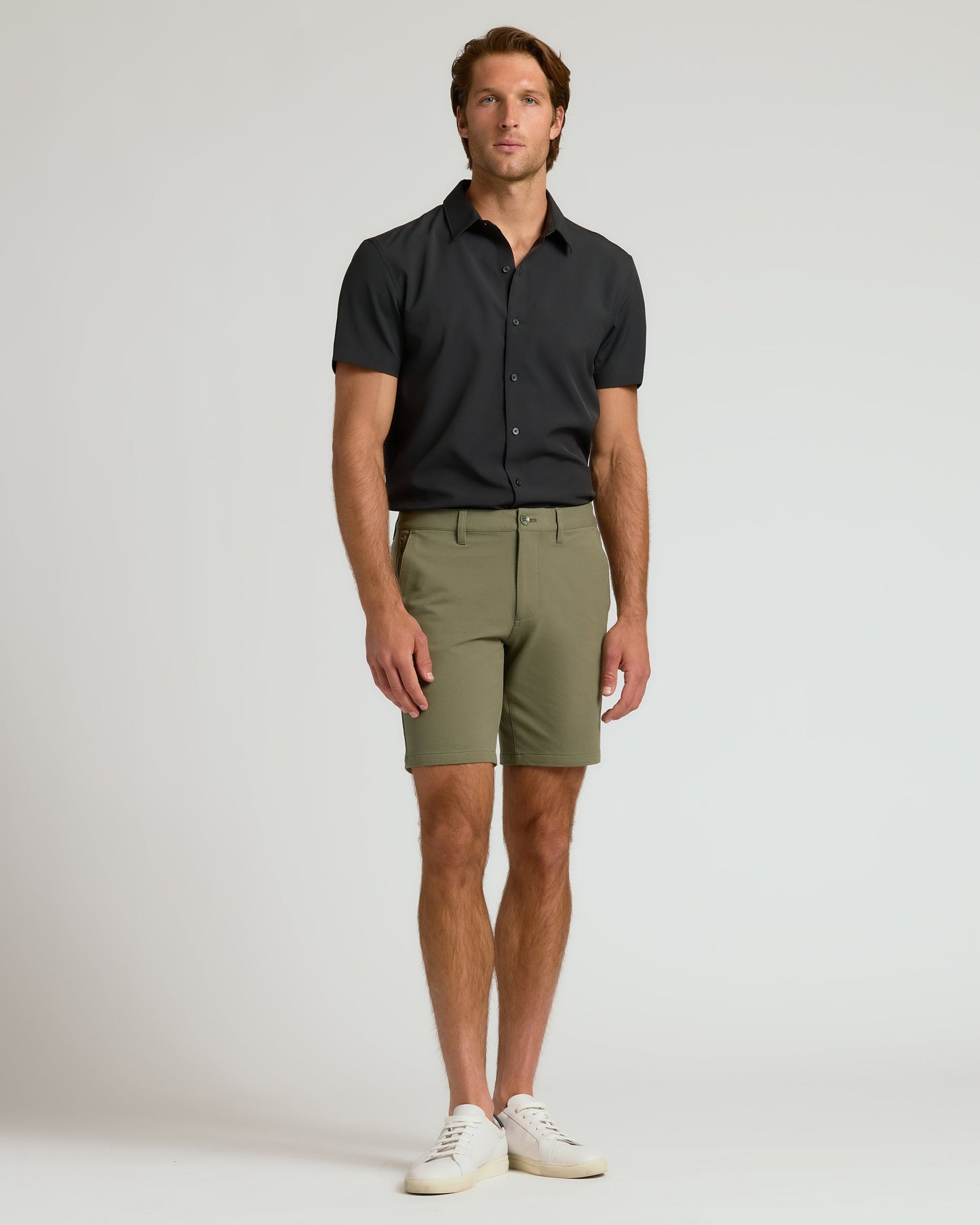9" Military Green Chino Shorts 2.0
