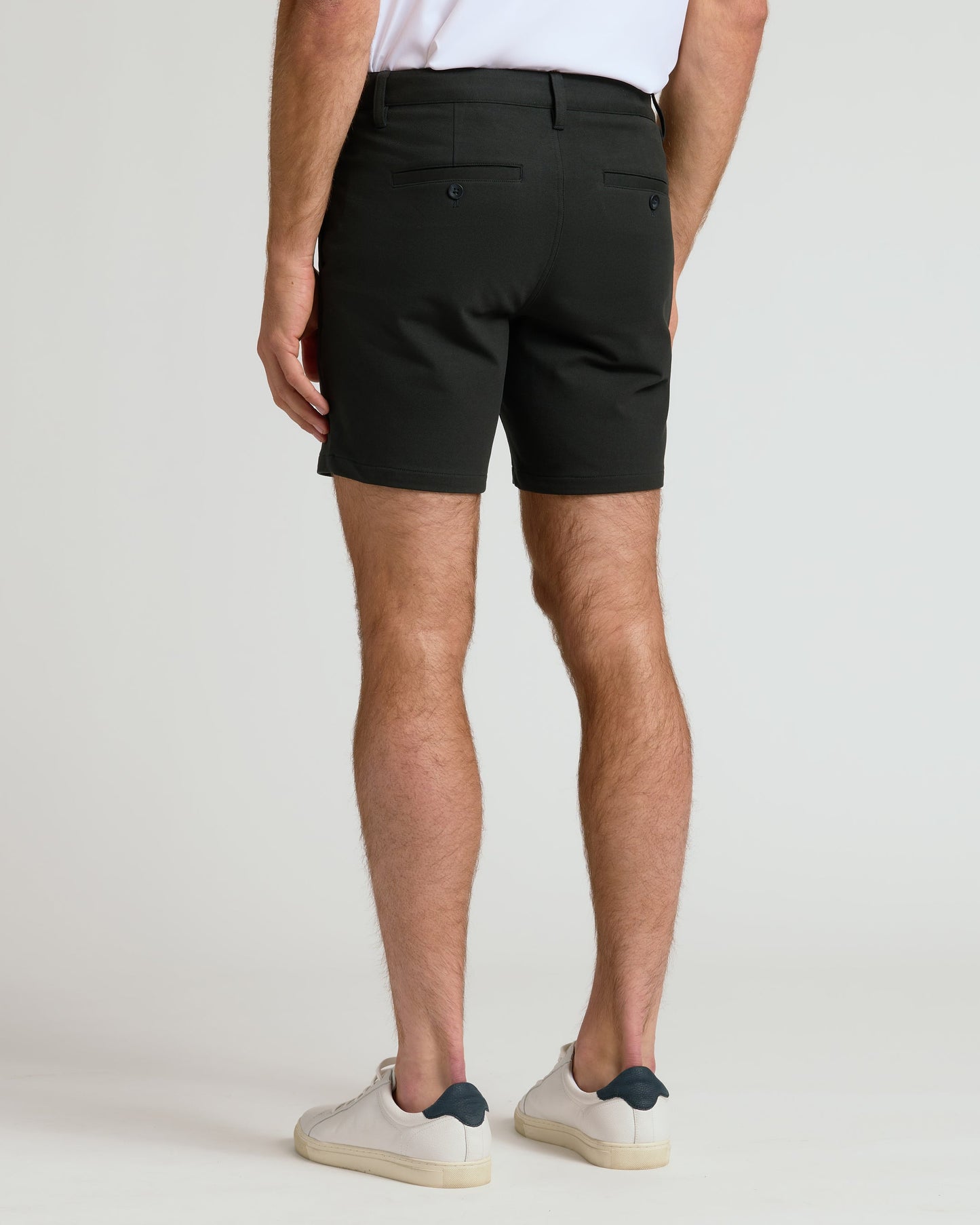 7" Black Chino Shorts 2.0